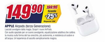 Trony Apple Airpods (terza Generazione) offerta