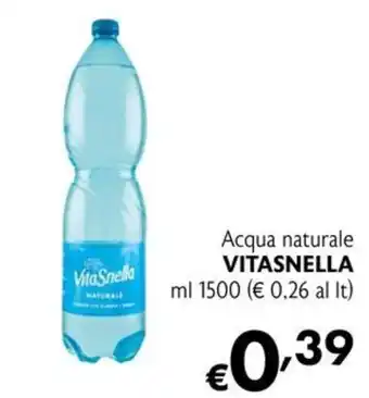 Acqua naturale Vitasnella