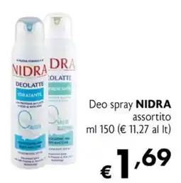 Eurospesa Deo spray NIDRA assortito offerta