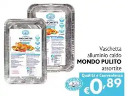 Eurospesa Vaschetta alluminio caldo Mondo Pulito offerta