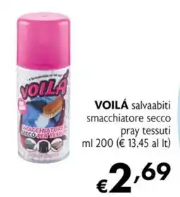 Eurospesa Voilà salvaabiti smacchiatore secco offerta