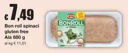 Sì con te Supermercati Bon roll spinaci Aia offerta