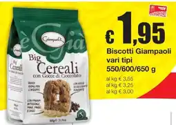 Sì con te Supermercati Biscotti Giampaoli offerta