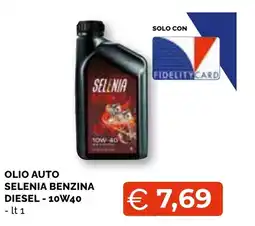 Mercatò Big Olio auto Selenia benzina diesel offerta