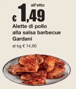 Sì con te Supermercati Alette di pollo alla salsa barbecue Gardani offerta
