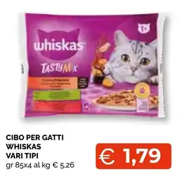 Mercatò Big Cibo per gatti Whiskas vari tipi offerta