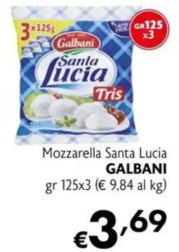 Eurospesa Mozzarella Santa Lucia Galbani offerta