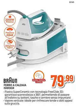 Expert Di Lella Braun ferro a caldaia IS1013GR offerta