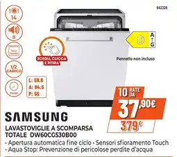 Expert Di Lella Samsung lavastoviglie a scomparsa totale offerta