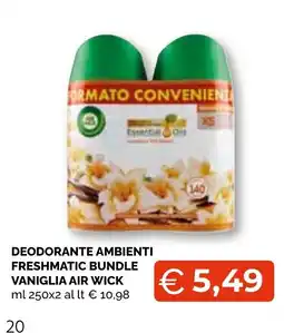 Mercatò Big Deodorante ambienti Freshmatic bundle vaniglia Air Wick offerta