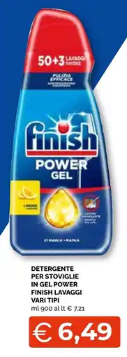 Mercatò Big Detergente per stoviglie in gel power Finish lavaggi offerta