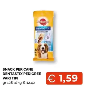Mercatò Big Snack per cane dentastix pedigree offerta