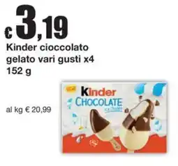 Sì con te Supermercati Kinder cioccolato gelato offerta
