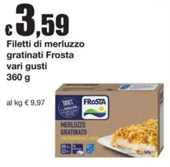 Filetti di merluzzo gratinati Frosta