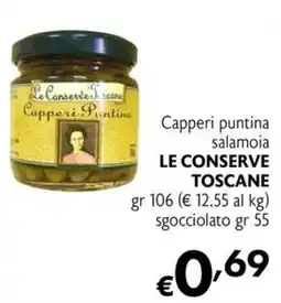 Eurospesa Capperi puntina salamoia LE CONSERVE TOSCANE offerta