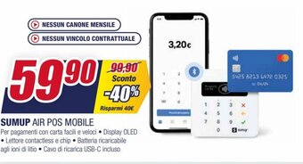 Trony Sumup Air Pos Mobile offerta