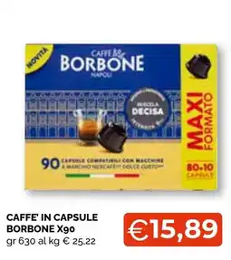 Mercatò Big Caffè in capsule Borbone offerta