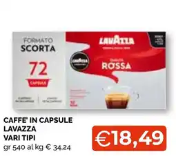 Mercatò Big Caffè in capsule Lavazza offerta