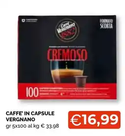 Mercatò Big Caffè in capsule Vergnano offerta