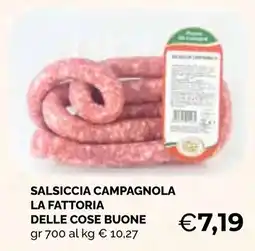 Mercatò Big Salsiccia campagnola La fattoria delle cose buone offerta