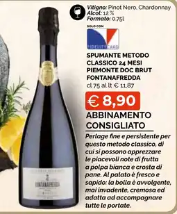 Mercatò Big Spumante metodo classico Fontanafredda offerta
