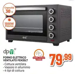 Expert Di Lella Forno elettrico ventilato Fen35lt dpm offerta