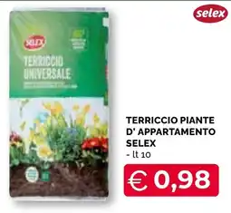 Mercatò Big Terriccio piante d'appartamento Selex offerta