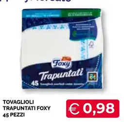 Mercatò Big Tovaglioli trapuntati Foxy offerta