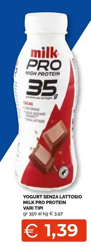 Mercatò Big Yogurt senza lattosio Milk Pro Protein offerta