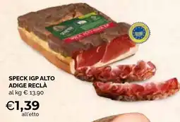 Mercatò Big Speck IGP Alto Adige Reclà offerta