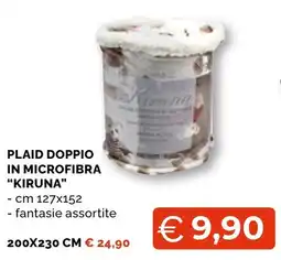 Mercatò Big Plaid doppio in microfibra Kiruna offerta