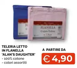 Mercatò Big Teleria letto in flanella 'Alan's Daughter' offerta