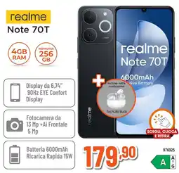 Expert Di Lella Realme Note 70T offerta
