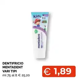 Mercatò Big Dentifricio Mentadent offerta