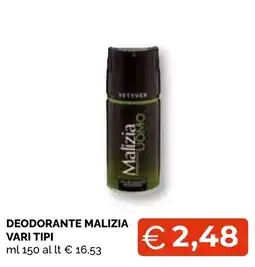 Mercatò Big Deodorante Malizia Uomo offerta