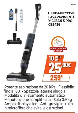 Expert Di Lella Rowenta Lavapavimenti X-Clean 5 Pro offerta