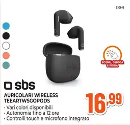 Expert Di Lella sbs auricolari wireless teeartwsgopods offerta