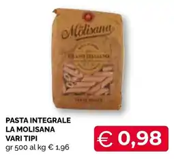 Mercatò Big Pasta integrale la molisana offerta