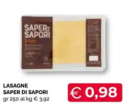 Mercatò Big Lasagne Saper di Sapori offerta