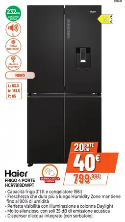 Expert Di Lella Haier Frigo 4 porte HCR7818DWPT offerta