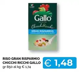 Mercatò Big Riso gran risparmio chicchi ricchi gallo offerta