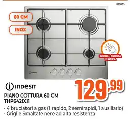 Expert Di Lella Indesit piano cottura 60 cm offerta