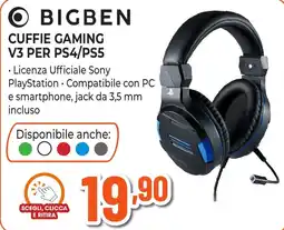 Expert Di Lella Bigben cuffie gaming v3 per ps4/ps5 offerta