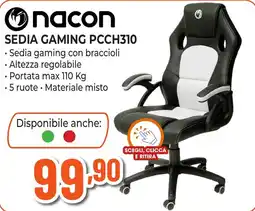 Expert Di Lella Nacon sedia gaming pcch310 offerta