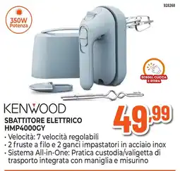 Expert Di Lella Kenwood sbattitore elettrico HMP4000GY offerta