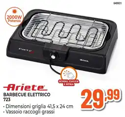 Expert Di Lella Ariete barbecue elettrico offerta