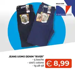 Mercatò Big Jeans uomo denim river offerta