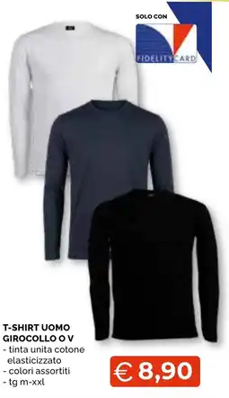 Mercatò Big T-shirt uomo girocollo o v offerta