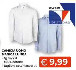 Mercatò Big Camicia uomo manica lunga offerta