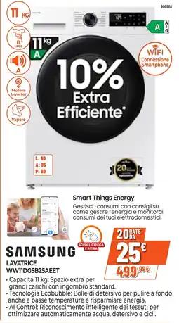 Expert Di Lella Samsung Lavatrice WW11DG5B25AEET offerta